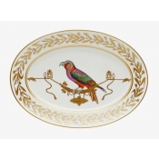 Ginori Voliere Oval Platter - 15 1/2"